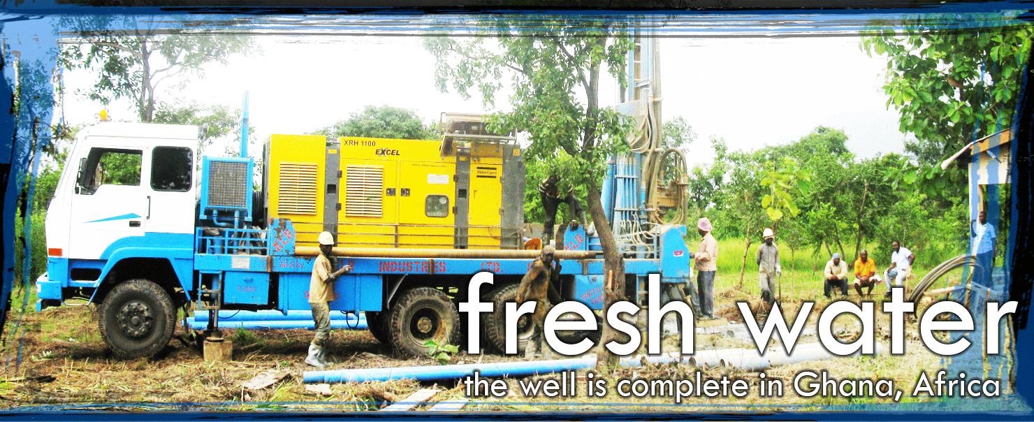 The well is drilled fresh water
